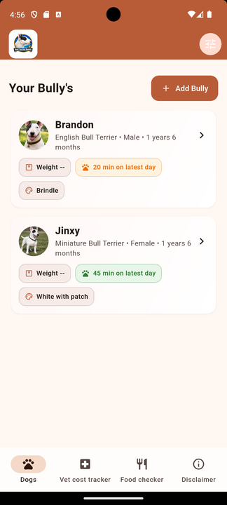 Weight and BCS tracking