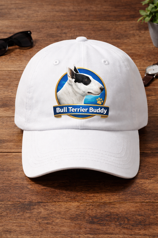 Bull Terrier Buddy baseball cap